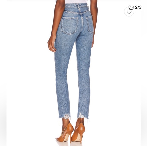 Agolde High Rise Crop Riley Jean - Picture 2 of 3